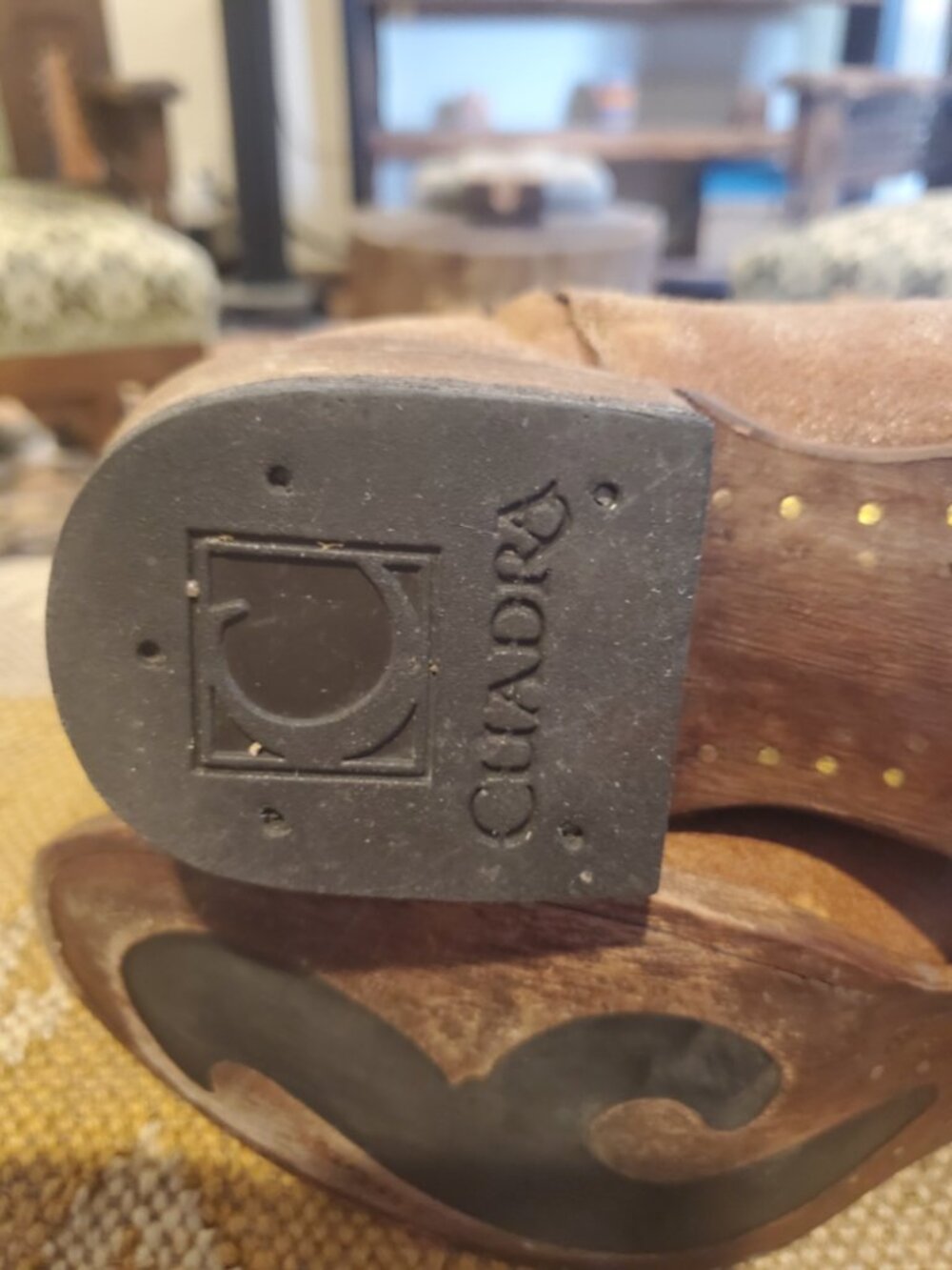 Vintage Western Leather, Studded Boots - image 8